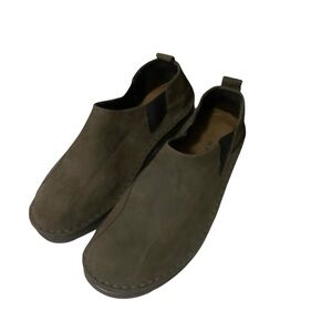 Naot Women’s 38/US 7 Greenish Brown Genuine Suede Slip-On Comfy Casual Loafers